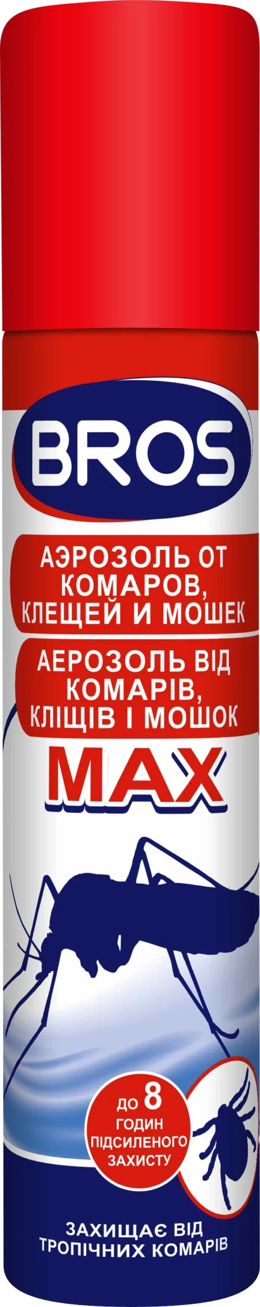 BROS Аерозоль від комарів і кліщів МАХ